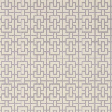 Closeup of a wallpaper showing its Art-Deco, Chainlink, Contemporary, Neutrals, Two-tone pattern, color, and subtle texture.