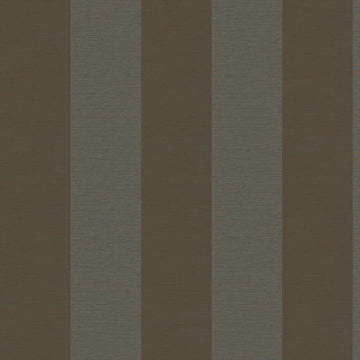 Closeup of a wallpaper showing its Brown, Contemporary, Metallic, Stripes, Two-tone pattern, color, and subtle texture.