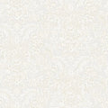 Closeup of a wallpaper showing its Floral, Neutrals, Two-tone pattern, color, and subtle texture.