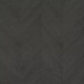 Closeup of a wallpaper showing its Black, Geometric, Wood-veneer pattern, color, and subtle texture.