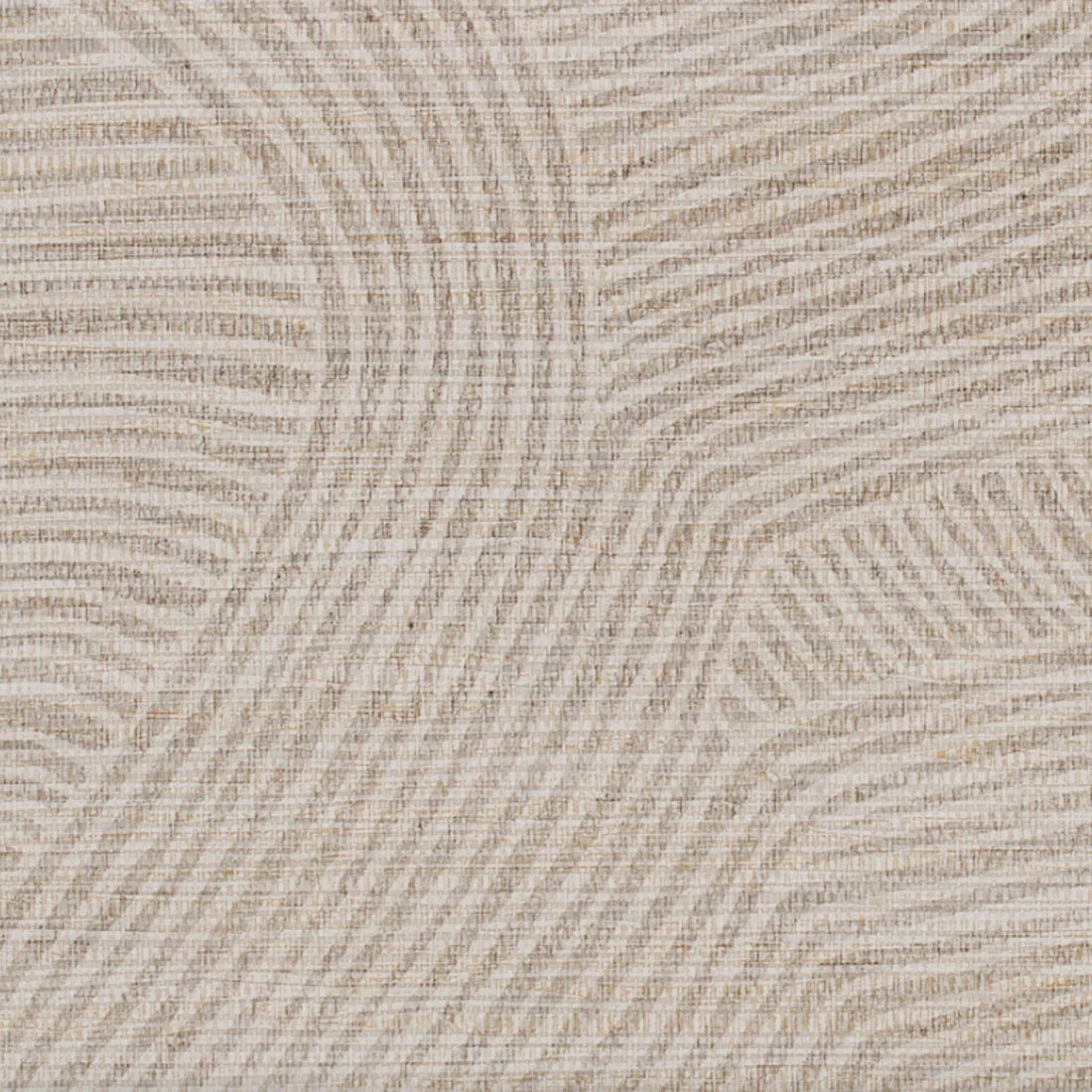 Closeup of a wallpaper showing its Contemporary, Neutrals, Waves pattern, color, and texture.