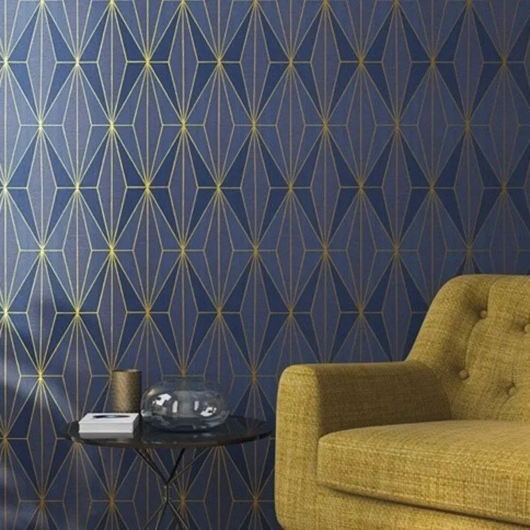 Closeup of a wallpaper showing its Contemporary, Geometric, Neutrals, Two-tone pattern, color, and texture.