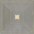Closeup of a wallpaper showing its Geometric, Monochrome, Wood-veneer pattern, color, and subtle texture.